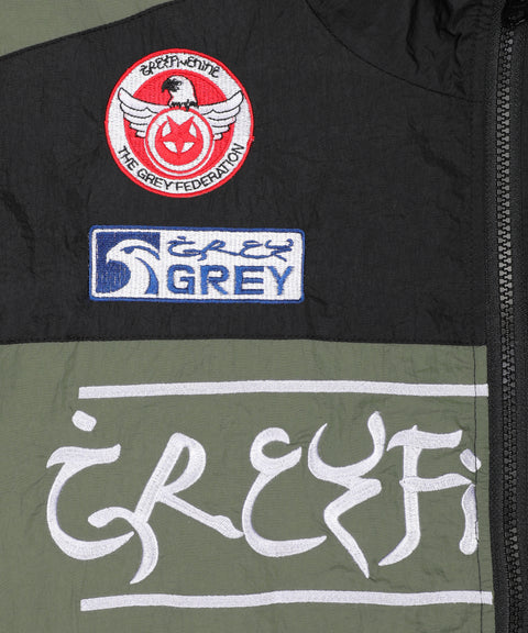 G59 AFGHAN TRACK JACKET (BLACK/GREEN)