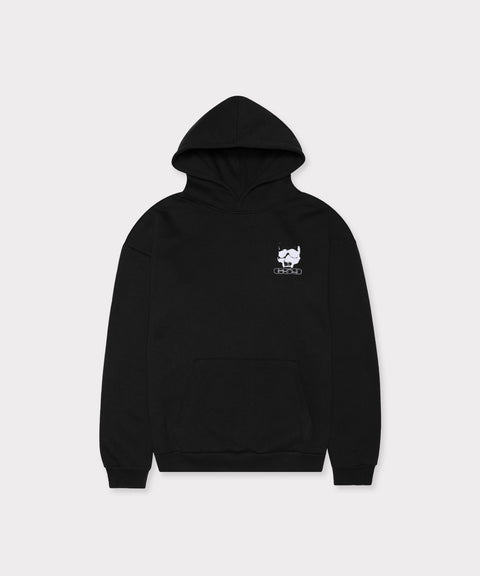 G59 SKULL LOGO REFLECTIVE HOODIE (BLACK)