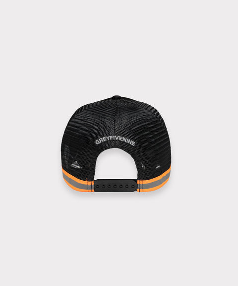 59HI-VIS TRUCKER HAT (BLACK)