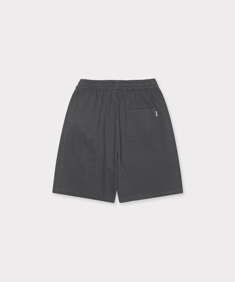 RELAXED COTTON TWILL WORK SHORT (GREY)