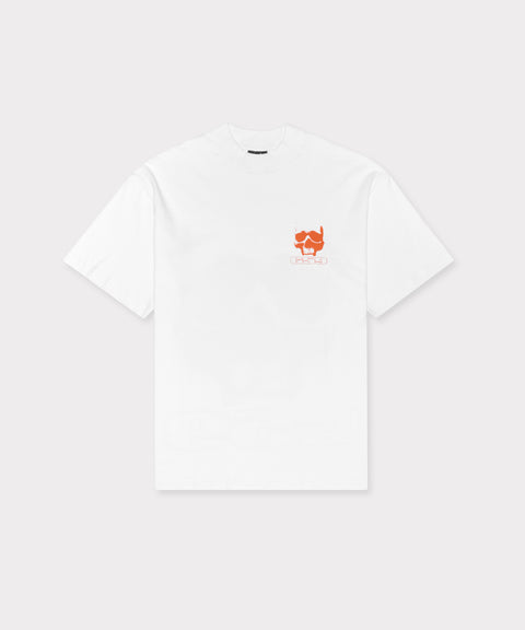 SKULL LOGO T-SHIRT (WHITE)