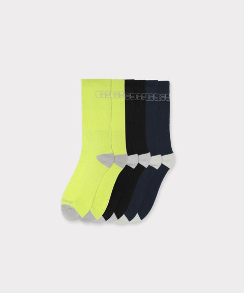 GREYFIVENINE STEEL TOE CREW SOCK 3-PACK (ASSORTED)