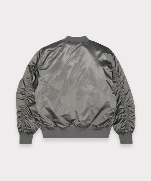 G59 SKULL TATTOO BOMBER JACKET (CHARCOAL)