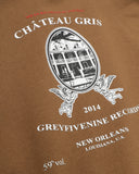 CHATEAU CROPPED WOMENS HOODIE (BROWN)
