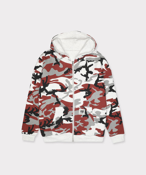 DOUBLE LAYER REVERSIBLE HOODIE (WHITE/CITY CAMO)