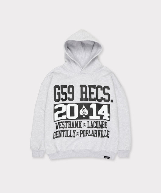 G59 BACK WOODS HOODIE (HEATHER GREY)
