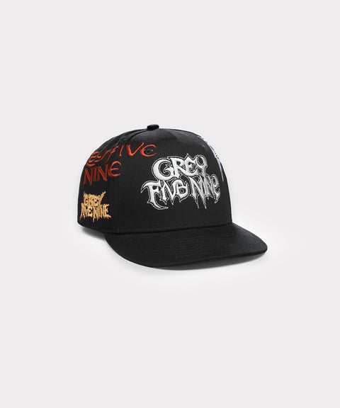 G59 HARDCORE SNAPBACK HAT (BLACK)