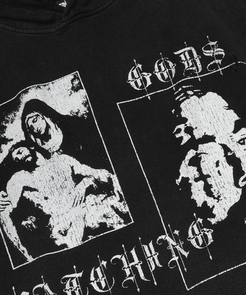 LB TEARS OF WAR HOODIE (VINTAGE BLACK)