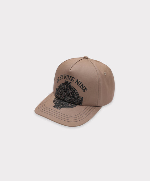 G59 TRIBAL CROSS CAP (KHAKI)