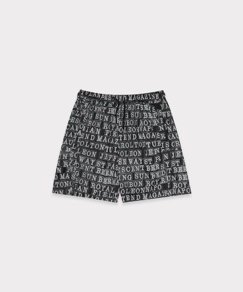 G59 WHY THEY MADE THE BANQUETTE SHORTS (BLACK MULTI)