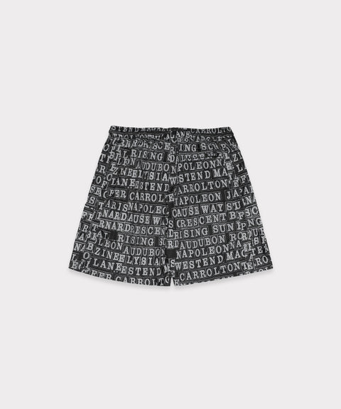 G59 WHY THEY MADE THE BANQUETTE SHORTS (BLACK MULTI)