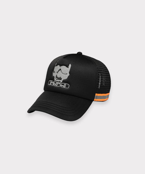 59HI-VIS TRUCKER HAT (BLACK)