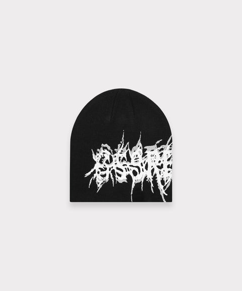 G59 VIRUS SKULLY KNIT BEANIE (BLACK)