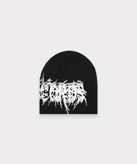 G59 VIRUS SKULLY KNIT BEANIE (BLACK)