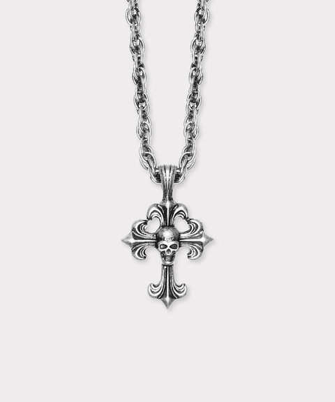 LB CHROME CROSS PENDANT