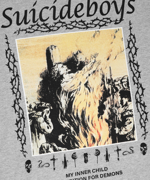 G59 TEAR IT DOWN TEE (HEATHER GREY)