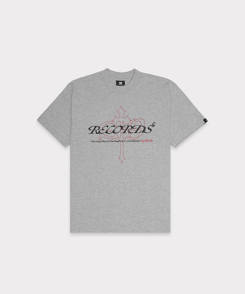 G59 FLESH AND BLOOD TEE (HEATHER GREY)