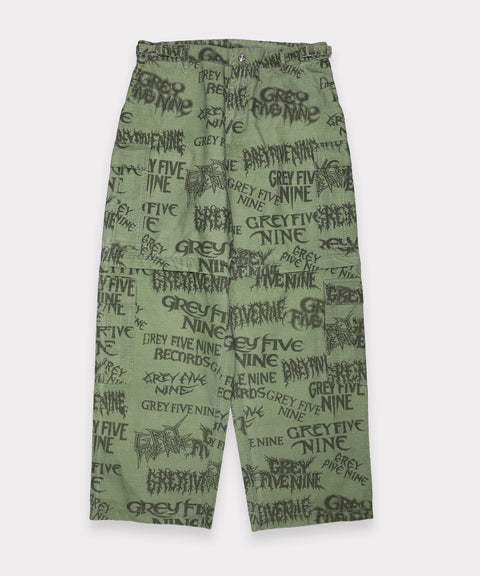 G59 HARDCORE ZIP OFF CARGO PANT (GREEN)
