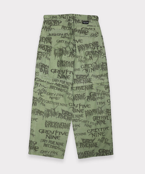 G59 HARDCORE ZIP OFF CARGO PANT (GREEN)