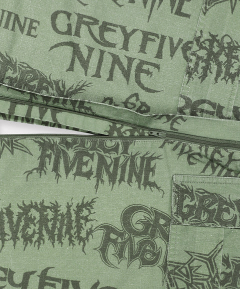 G59 HARDCORE ZIP OFF CARGO PANT (GREEN)