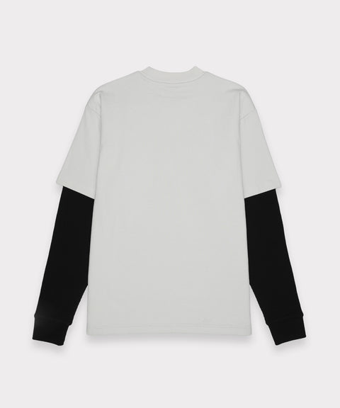 G59 MARTYR DOUBLE LAYER WAFFLE KNIT LS (GREY)