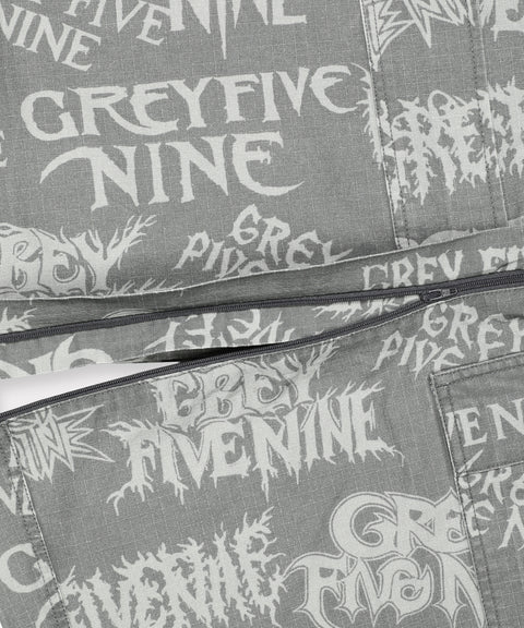 G59 HARDCORE ZIP OFF CARGO PANT (GREY)