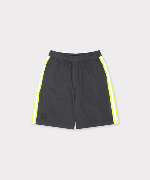 RELAXED COTTON TWILL WORK SHORT (GREY)
