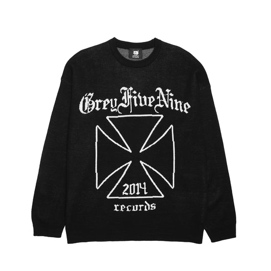 G59 2014 RECORDS KNITTED SWEATER (BLACK)