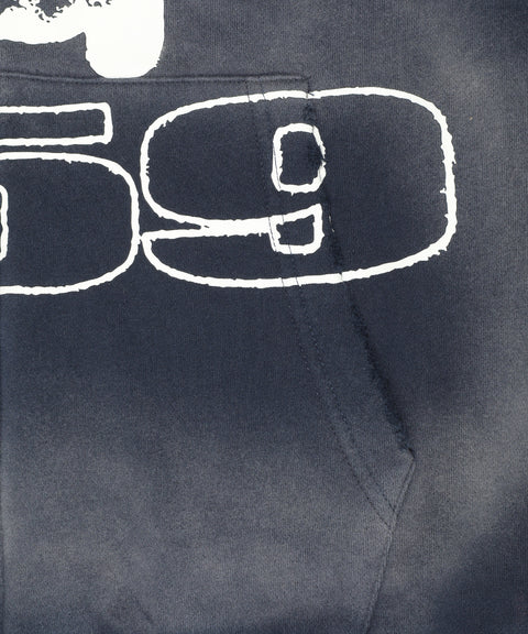 59 THRASHED THERMAL LINED ZIP UP (WASHED BLUE)