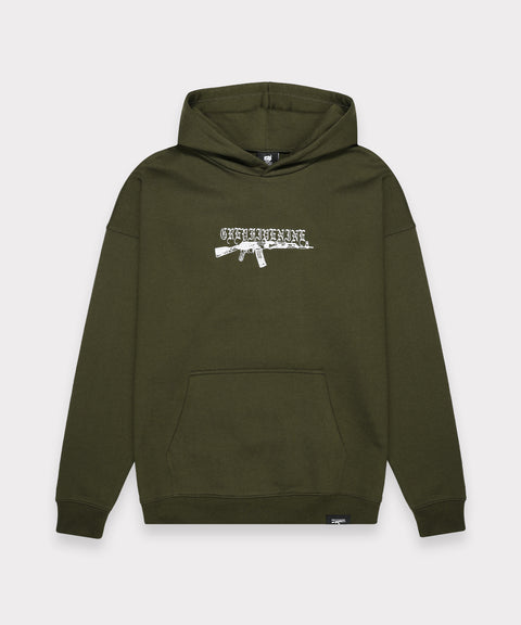 G59 AK LOGO HOODIE (OLIVE)