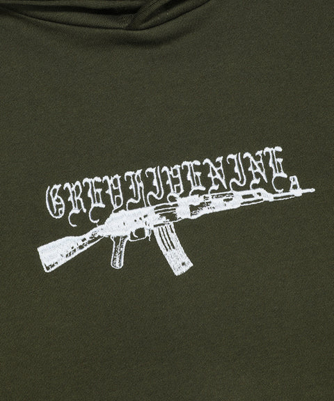 G59 AK LOGO HOODIE (OLIVE)