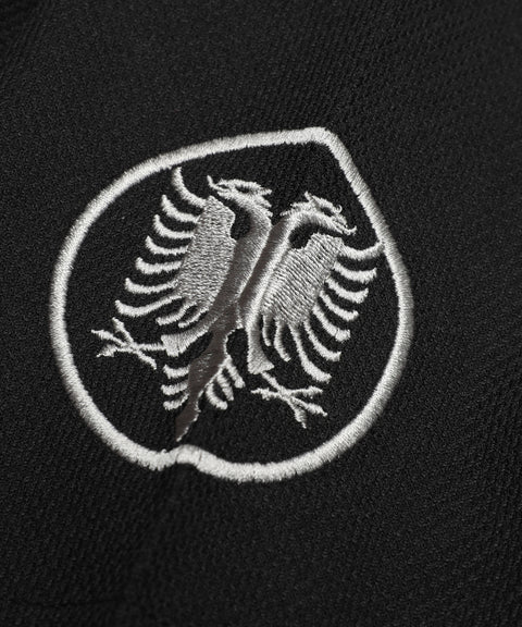 59 ZIP POLO (BLACK/GREY)