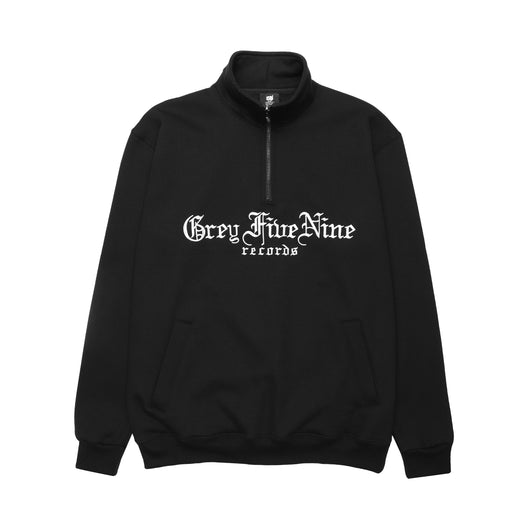 G59 MOCK NECK FLEECE QUARTER ZIP JACKET (BLACK)