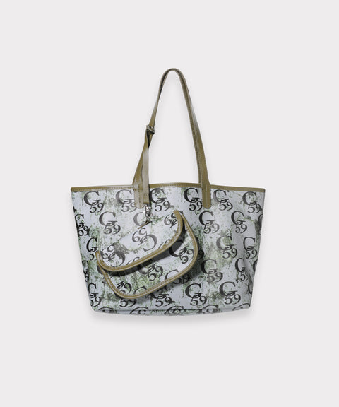G59 MOLD MONOGRAM TOTE BAG (GREEN PATTERN)