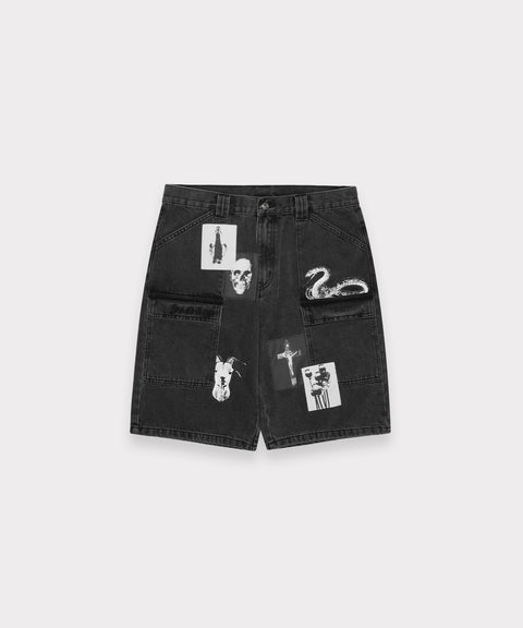 G59 PROPHET CARGO SHORT (WASHED BLACK)